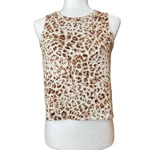 Old Navy Women's animal print tank top muscle tank, Sz S